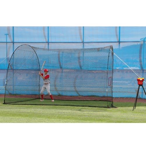 Heater Sports Crusher Mini-Ball Machine w/ HomeRun 12' Batting Cage CR199