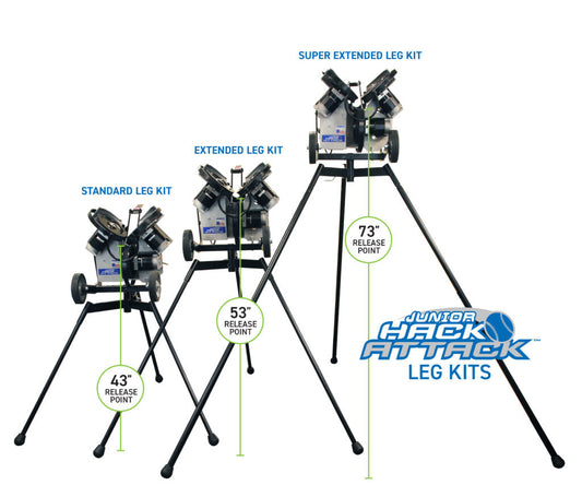 Junior Hack Attack Baseball Extended Legs, set of 3 46"