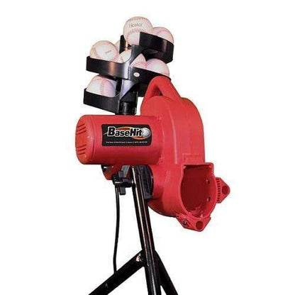 Heater Sports BaseHit Pitching Machine w/ PowerAlley 22' Batting Cage BH399